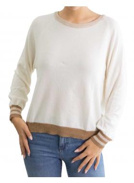 Maglioncino con bordi colorati